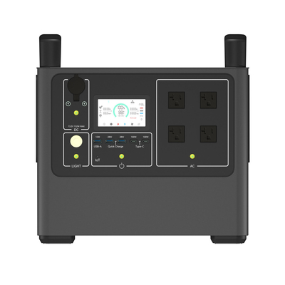 central elétrica portátil pura de bateria solar de onda de seno de 2000w 110V/220V com painel solar