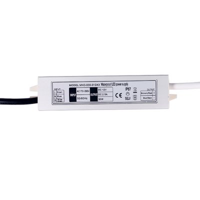 C.C. impermeável ultra magro 12v Constant Voltage 2500mA de Mirror 12vdc do motorista do diodo emissor de luz de 12v 30w