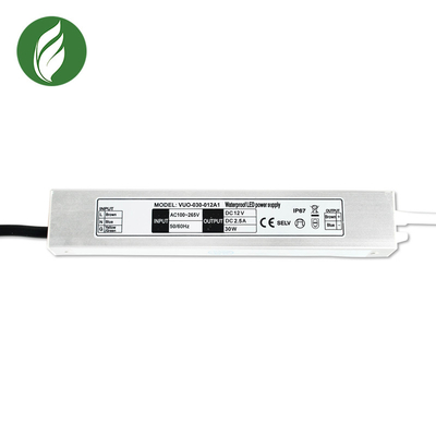 Motorista eletrônico impermeável ultra fino 12V 30W 187x30x20mm do diodo emissor de luz de SMPS