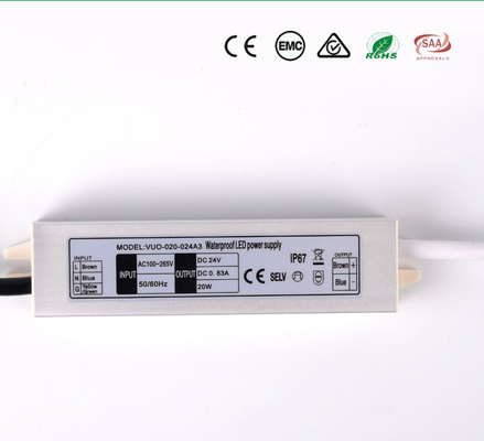 motorista eletrônico impermeável de pouco peso Power Supply do diodo emissor de luz 20W 132x30x20mm