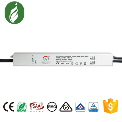 Motorista mais não ofuscante do diodo emissor de luz da única saída de RoHS, fonte de alimentação Heatproof 12V do diodo emissor de luz de Dimmable