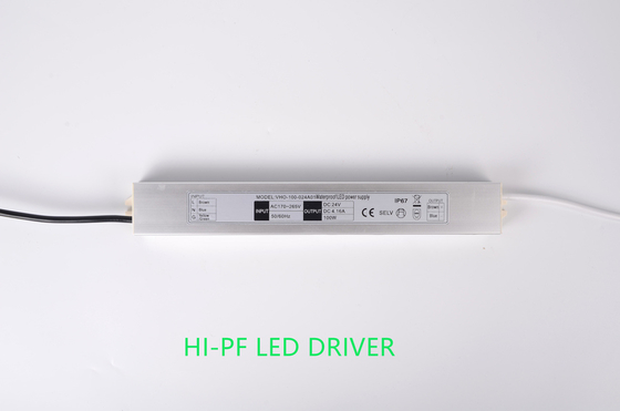 Motorista exterior IP67 100W impermeável do diodo emissor de luz da compatibilidade eletrónica Constant Voltage
