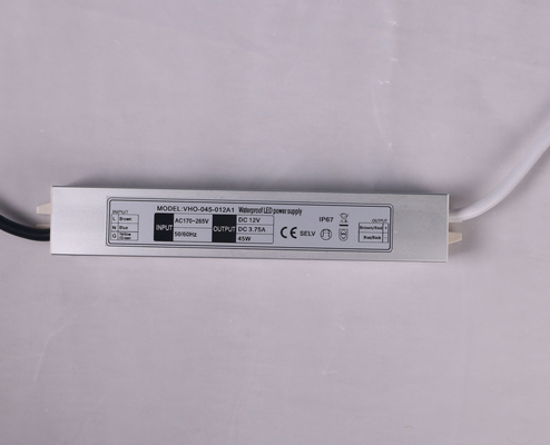 Motorista exterior livre Ultra Slim 45W do diodo emissor de luz da C.C. 12V da cintilação para a luz de tira