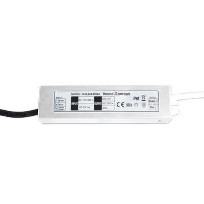 Motorista eletrônico impermeável 20w 12V Constant Voltage Power Supply do diodo emissor de luz IP67