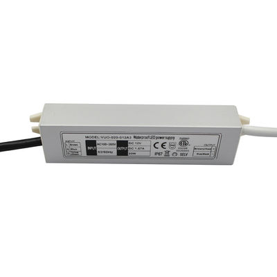 motorista ultra fino impermeável do diodo emissor de luz IP67 de 20W Constant Voltage Power Supply 12V