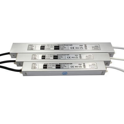 Fonte de alimentação impermeável magro IP67 do diodo emissor de luz SAA Constant Voltage For Strip Light