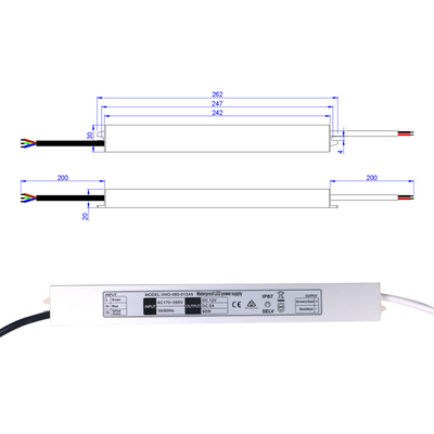 IP67 LED fonte de alimentação à prova d'água driver de LED fino para faixa de luz neon