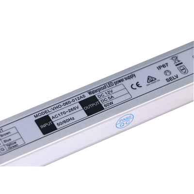 IP67 LED fonte de alimentação à prova d'água driver de LED fino para faixa de luz neon