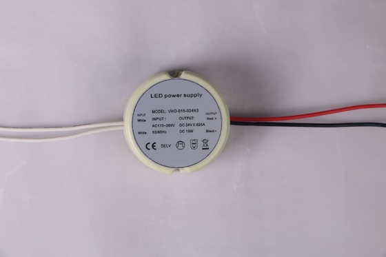 Estojo redondo de plástico LED driver interno tensão constante IP20 para gabinete luz de tira