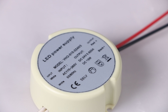 Estojo redondo de plástico LED driver interno tensão constante IP20 para gabinete luz de tira
