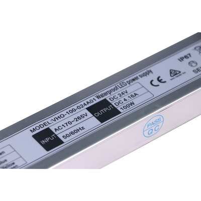Pedido exterior impermeável de fonte de alimentação do diodo emissor de luz de IP67 24V 100W para a luz de tira