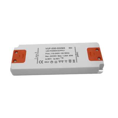 fonte de alimentação ultra magro Constant Voltage For Indoor Lights do diodo emissor de luz de 24V 30w