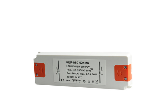 Motorista à prova de chama Ballast Anti Insulation do diodo emissor de luz da C.A. de RoHs 60W 24V