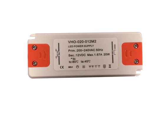 Luz ultra fina impermeável da mobília de Power Supply For do motorista do diodo emissor de luz de 12V 1.7A