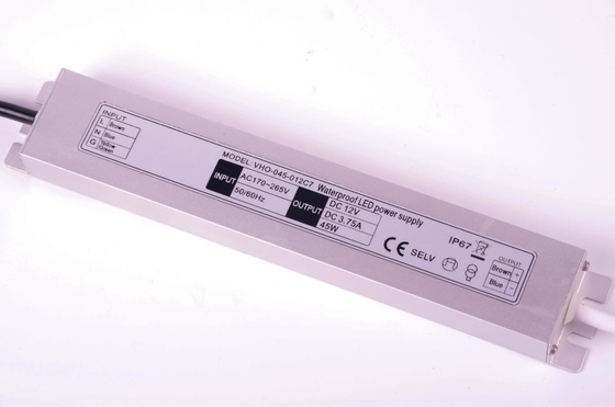 peso leve do motorista 45W do diodo emissor de luz de 12V Constant Voltage Slimline 213x35.6x17.4mm