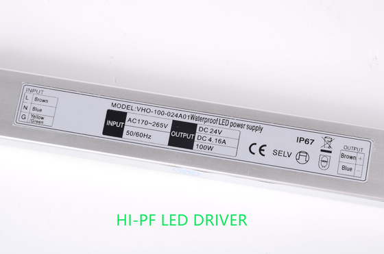Motorista exterior IP67 100W impermeável do diodo emissor de luz da compatibilidade eletrónica Constant Voltage