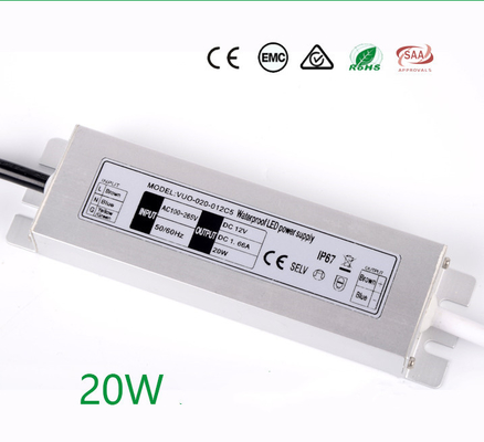 Motorista Slimline antiusura Switch Mode Waterproof do diodo emissor de luz da C.C. 12V 20W