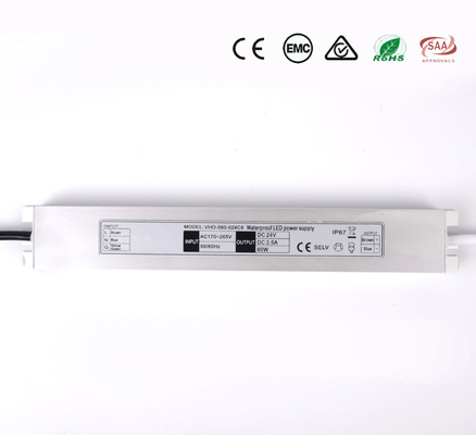 Cabo flexível Slimline impermeável de Durable For Neon do motorista do diodo emissor de luz de 24V 60W