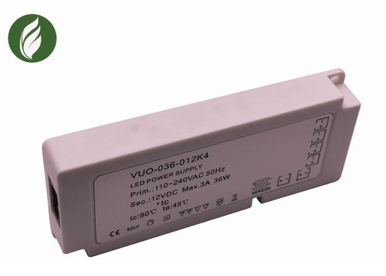 240V magro de pouco peso ao motorista do diodo emissor de luz 12V, 36W 12V sob o armário que leve o transformador