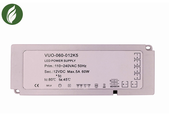 60W 5A ultra fino sob o motorista Durable Anti Erosion do diodo emissor de luz do armário