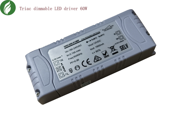 Motorista anticorrosivo IP20 Constant Voltage plástico do diodo emissor de luz de Dimmable do TRIAC
