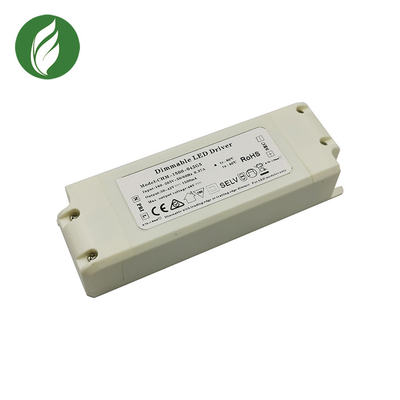 Fonte de alimentação de pouco peso de Dimmable do TRIAC IP20, motorista da tira do diodo emissor de luz de 1500mA Dimmable