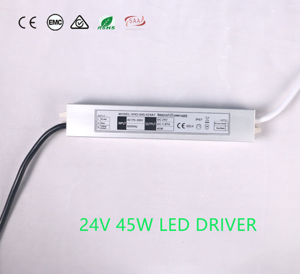 peso leve ultra magro exterior da fonte de alimentação da tira do diodo emissor de luz de 1.88A 24V