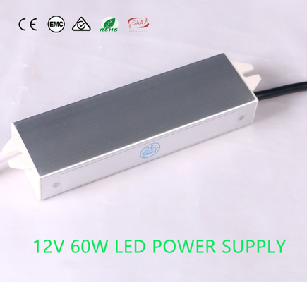 fonte de alimentação 60W 24VDC exterior de pouco peso, motorista Moistureproof do diodo emissor de luz do CV
