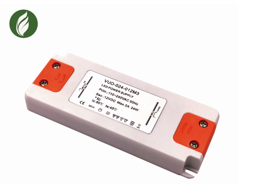 fonte de alimentação da luz de tira do diodo emissor de luz de 12V 2A, motorista ultraleve Flicker Free do diodo emissor de luz