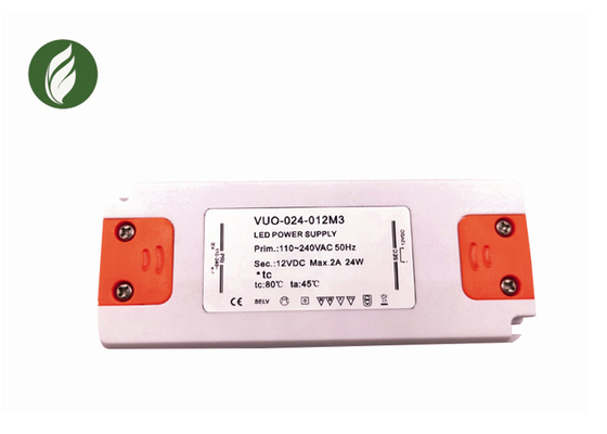 fonte de alimentação da luz de tira do diodo emissor de luz de 12V 2A, motorista ultraleve Flicker Free do diodo emissor de luz