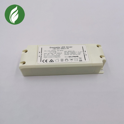 Motorista plástico 30-48W do diodo emissor de luz de Dimmable do trabalho do TRIAC para a luz linear
