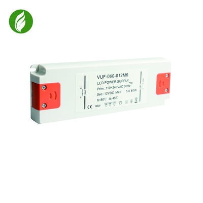 fonte de alimentação do diodo emissor de luz de 60W IP20 Constant Voltage, motorista livre da cintilação plástica