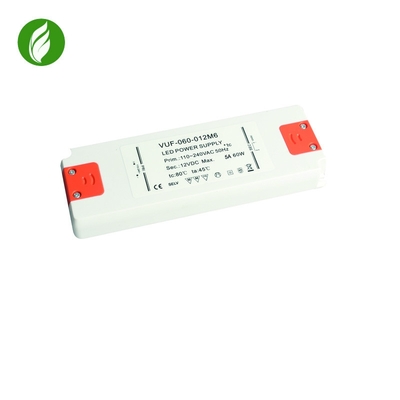 fonte de alimentação do diodo emissor de luz de 60W IP20 Constant Voltage, motorista livre da cintilação plástica